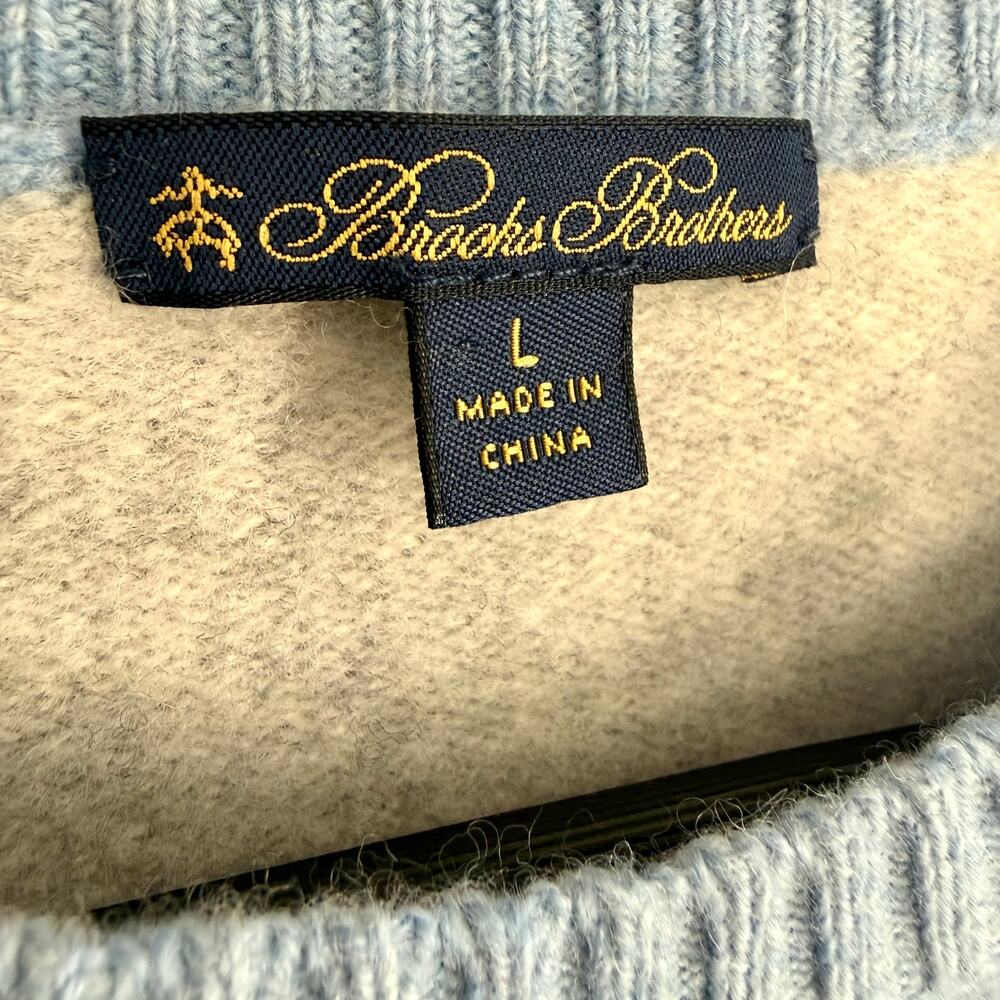 Brooks Brothers 100% Wool Large(fits like a small) Winter Christmas Sweater Ski - Picture 3 of 11